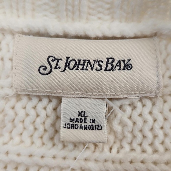 St. John's Bay Ivory Knit Cardigan - Picture 2 of 2